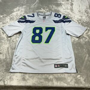 On Field NFL Players Jersey Seahawks #87 mens Large football personalized Safari